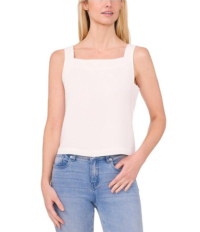 CeCe Square Neck Sleeveless Blouse Product Image