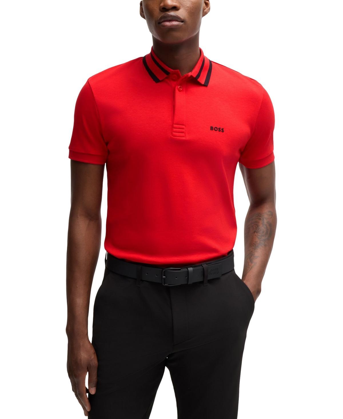 Boss by Hugo Boss Mens Logo Detail Polo Shirt Product Image