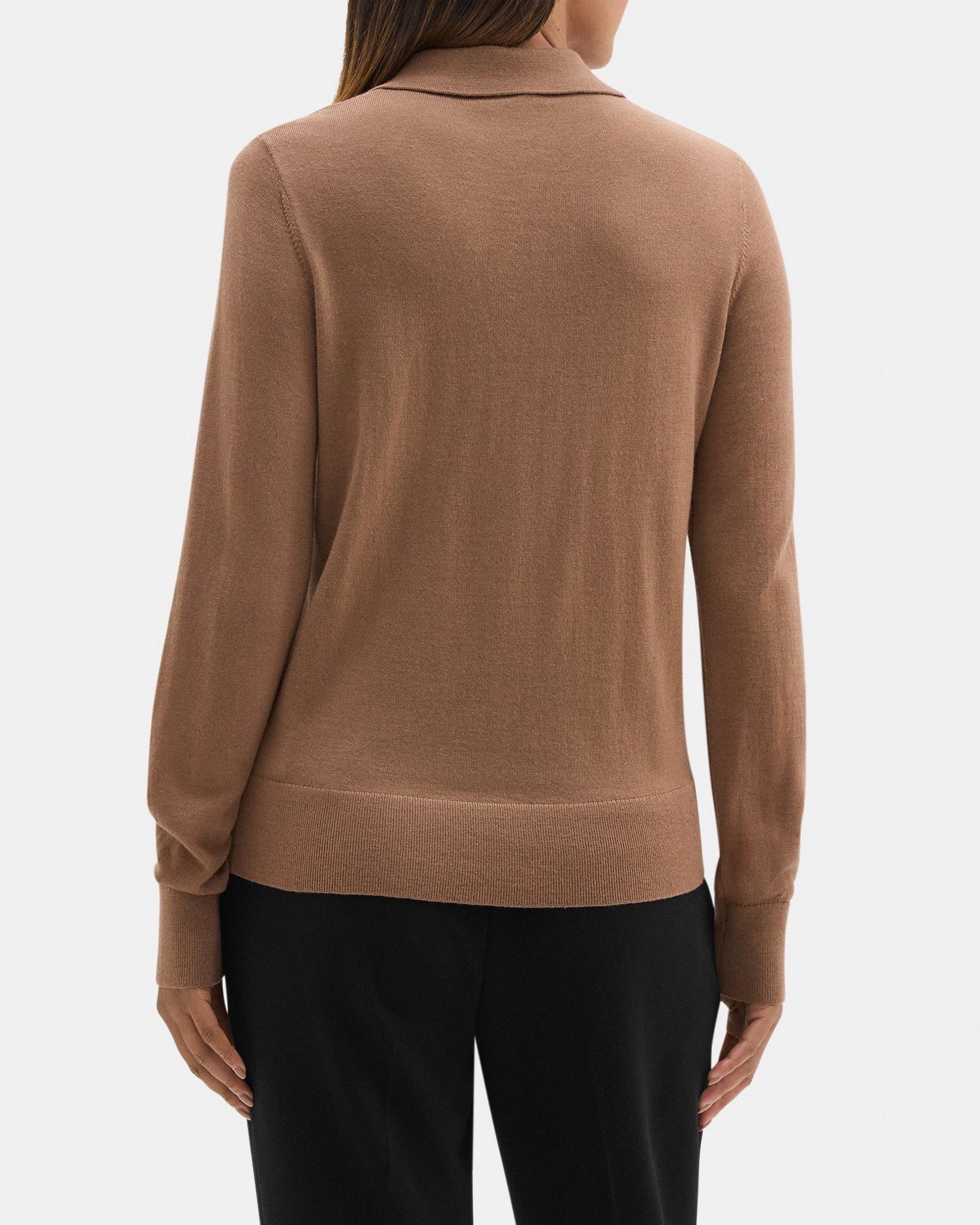 Collared Sweater in Fine Merino Wool Product Image