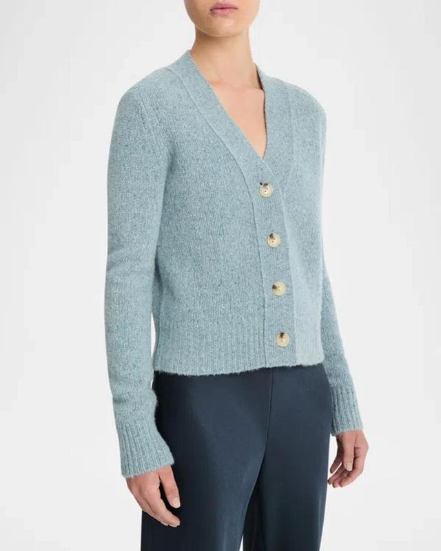 Donegal Cashmere Cardigan In Capri Donegal Product Image