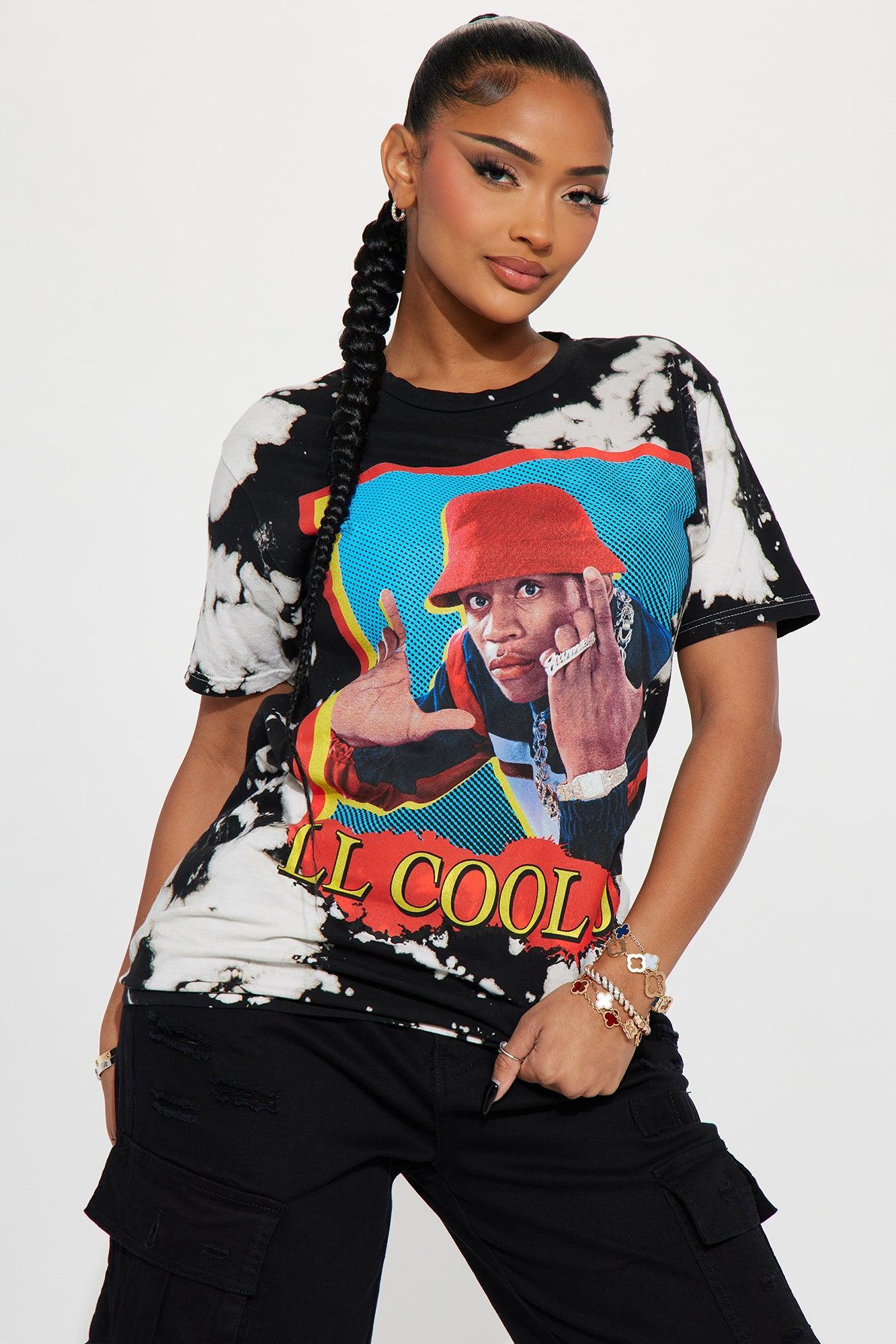 LL Cool J Graphic Bleached Tee - Black/combo Product Image