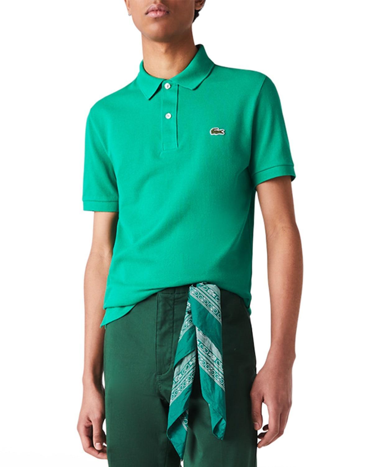 Lacoste Short Sleeve Slim Fit Pique Polo Men's Short Sleeve Pullover Product Image