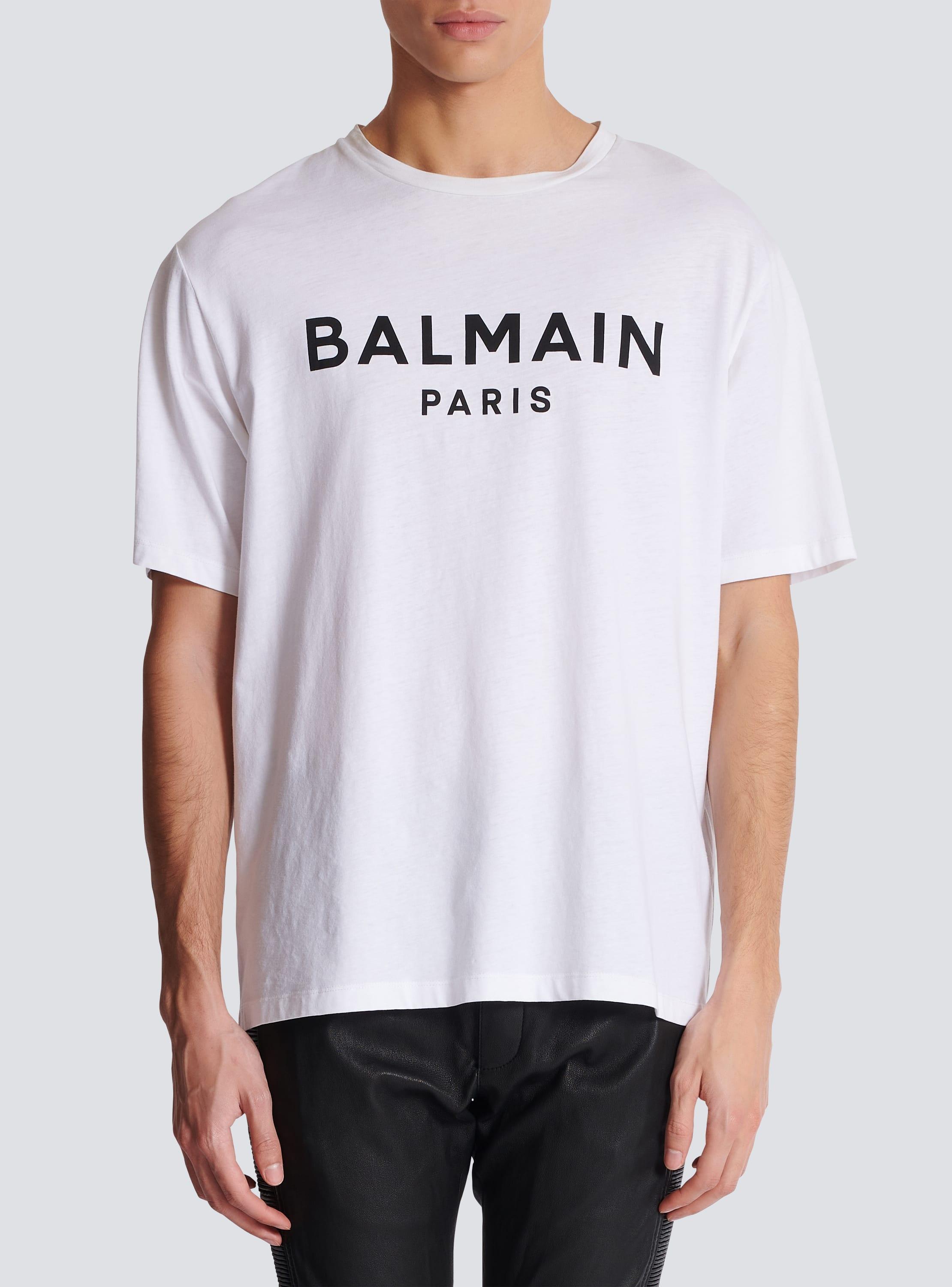 Printed Balmain Paris short-sleeved T-shirt Product Image