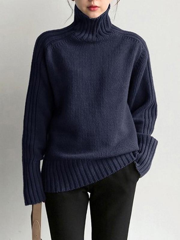 Simple Turtleneck Sweater Product Image