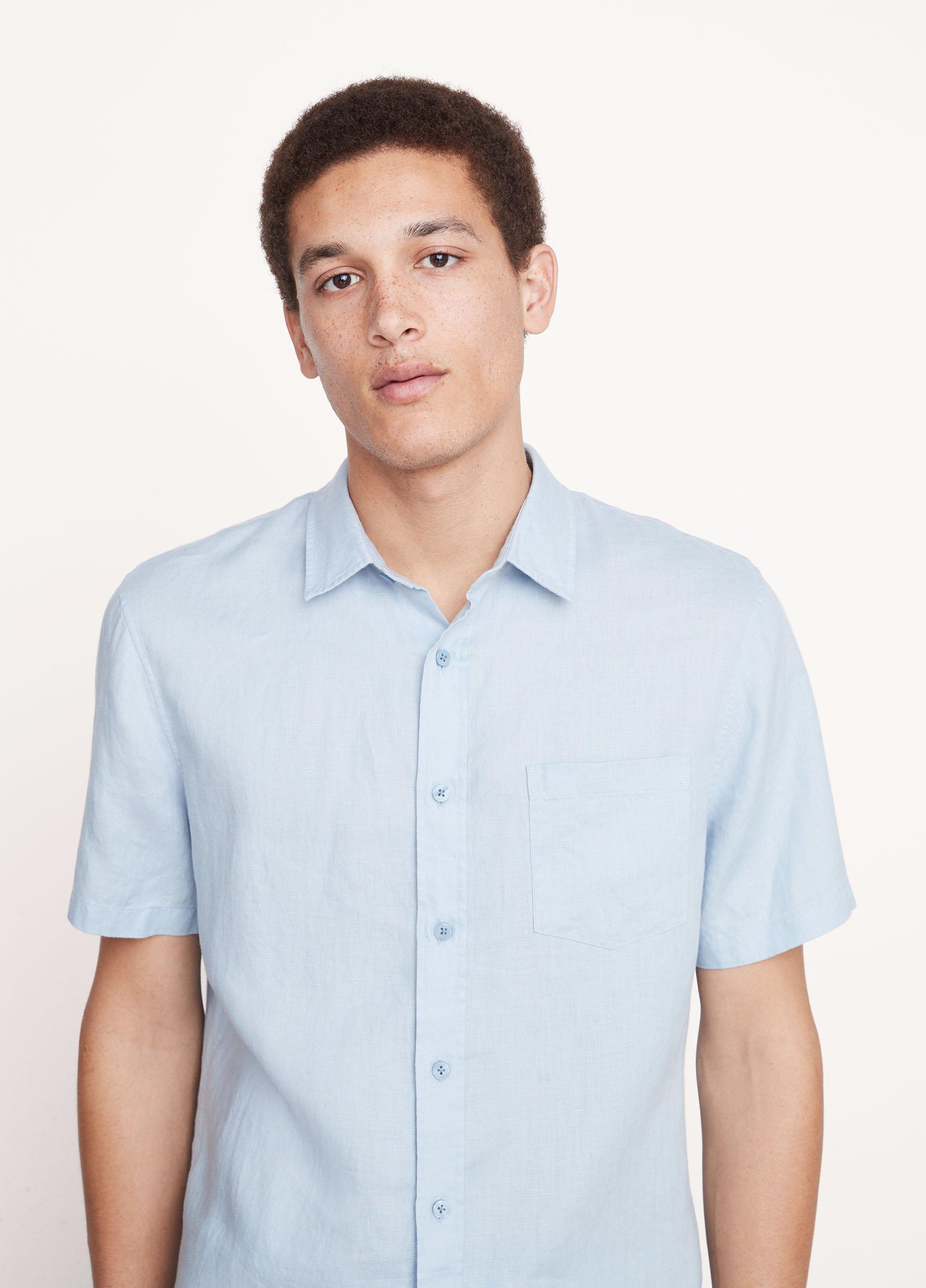 Linen Short-Sleeve Shirt Product Image