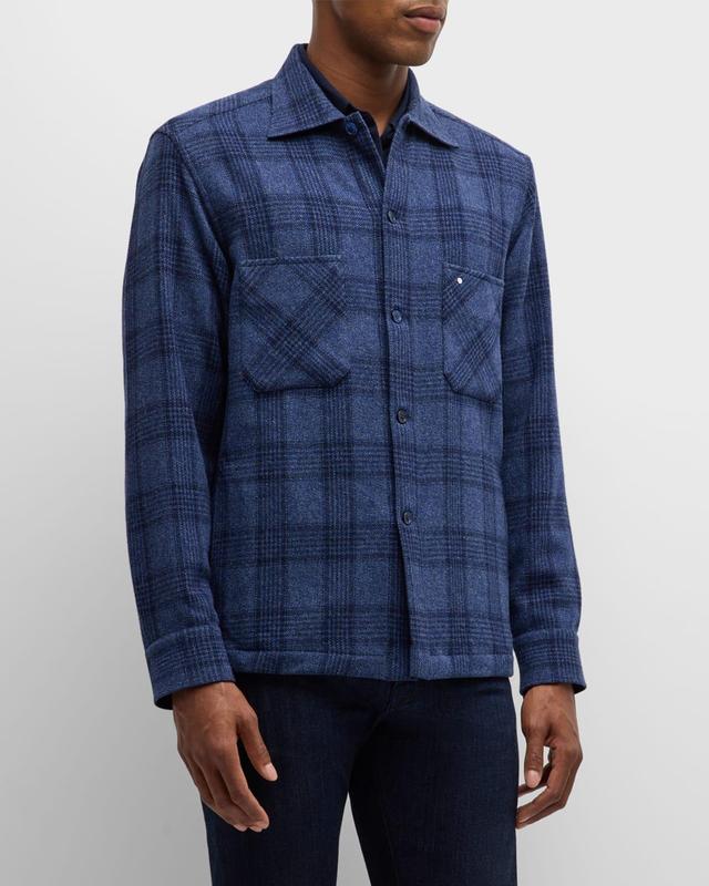 Men's Wool Plaid Overshirt Product Image