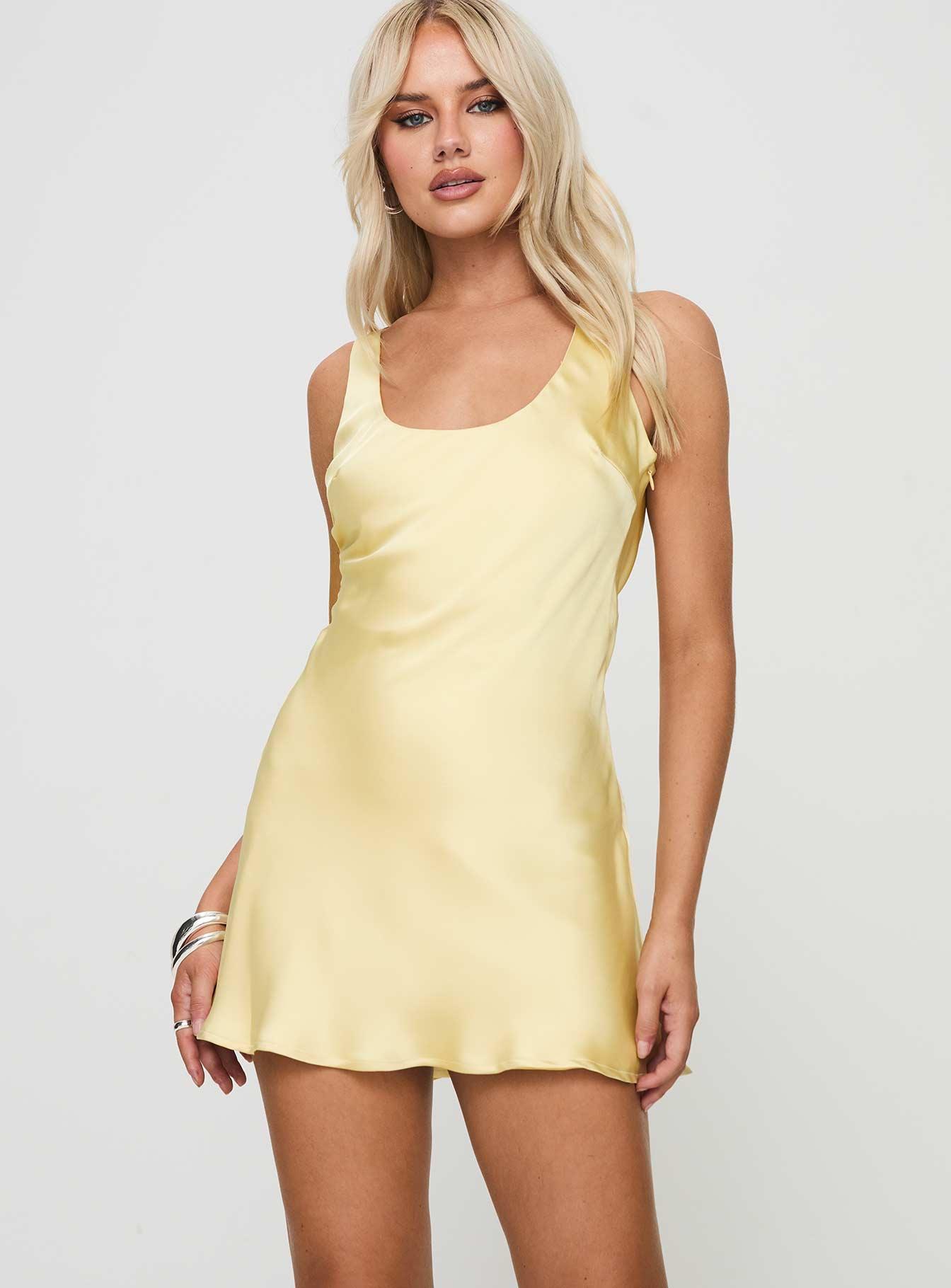 Sama Mini Dress Yellow Product Image