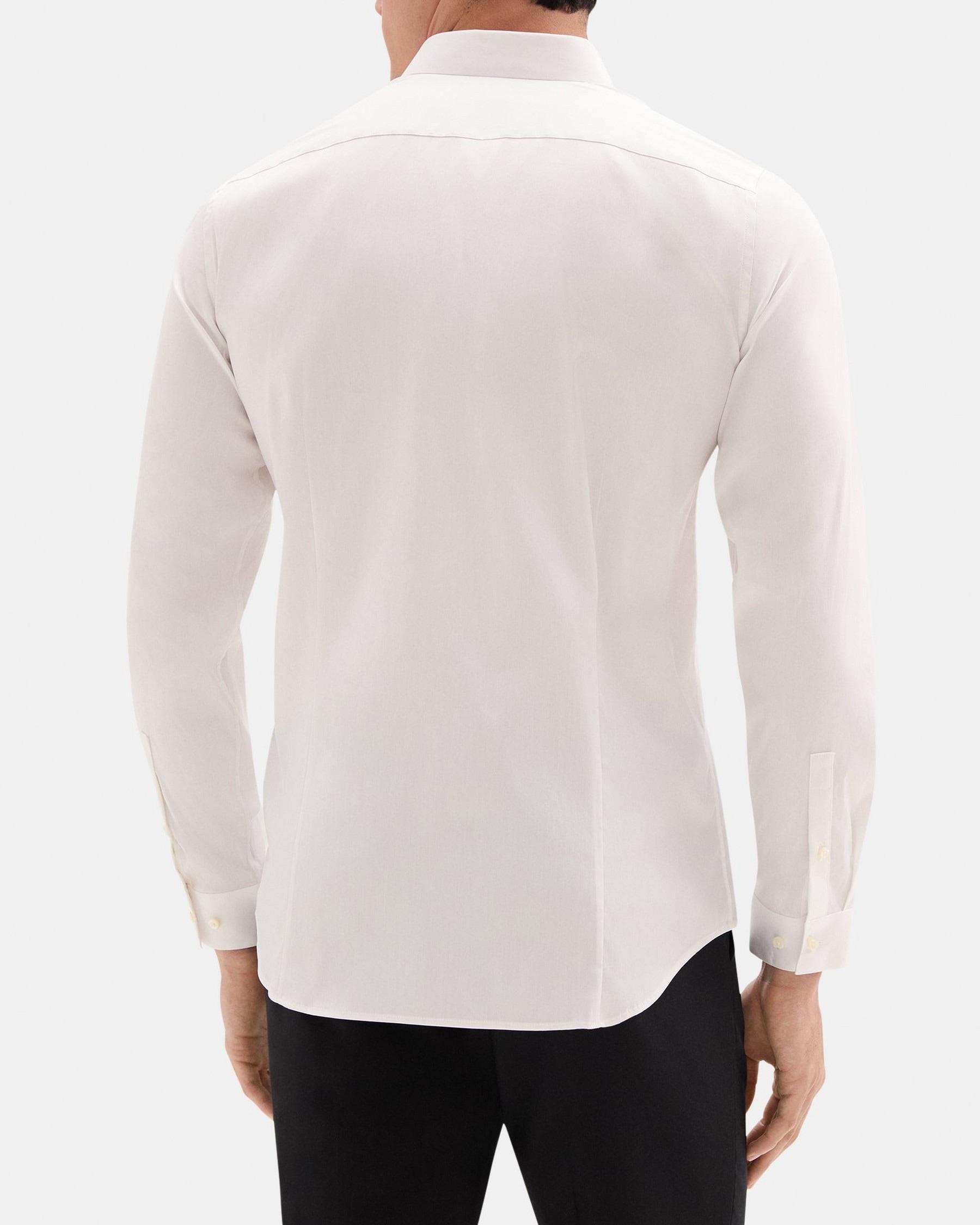 Slim-Fit Shirt in Stretch Cotton-Blend Product Image