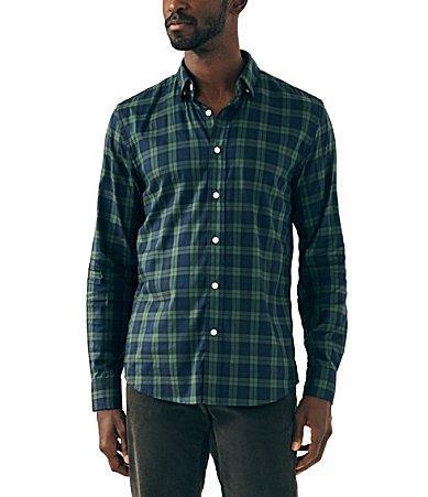 Faherty Movement Plaid Long Sleeve Woven Shirt Product Image