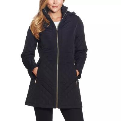 Gallery Womens Removable Hood Midweight Quilted Jacket Product Image