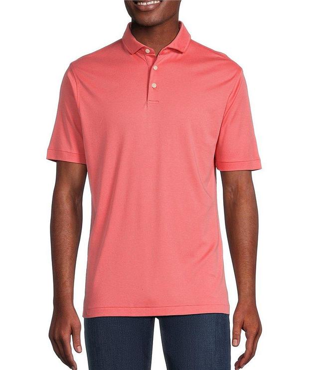 Cremieux Blue Label Classic Fit Cotton Interlock Short Sleeve Polo Shirt Product Image