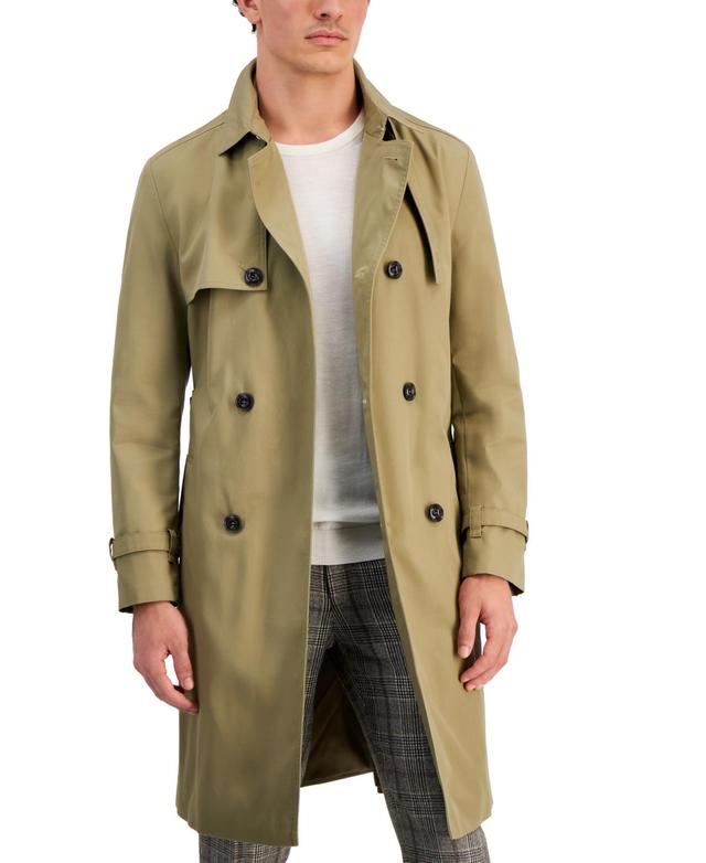 Hugo by Hugo Boss Mens Regular-Fit Beige Raincoat Product Image