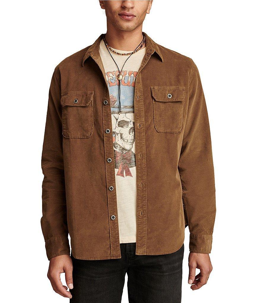 Lucky Brand Cole Hauser Long Sleeve Button Front Corduroy Workshirt Product Image