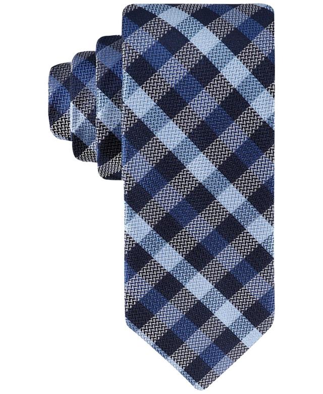 Tommy Hilfiger Mens Maren Check Tie - Navy Product Image