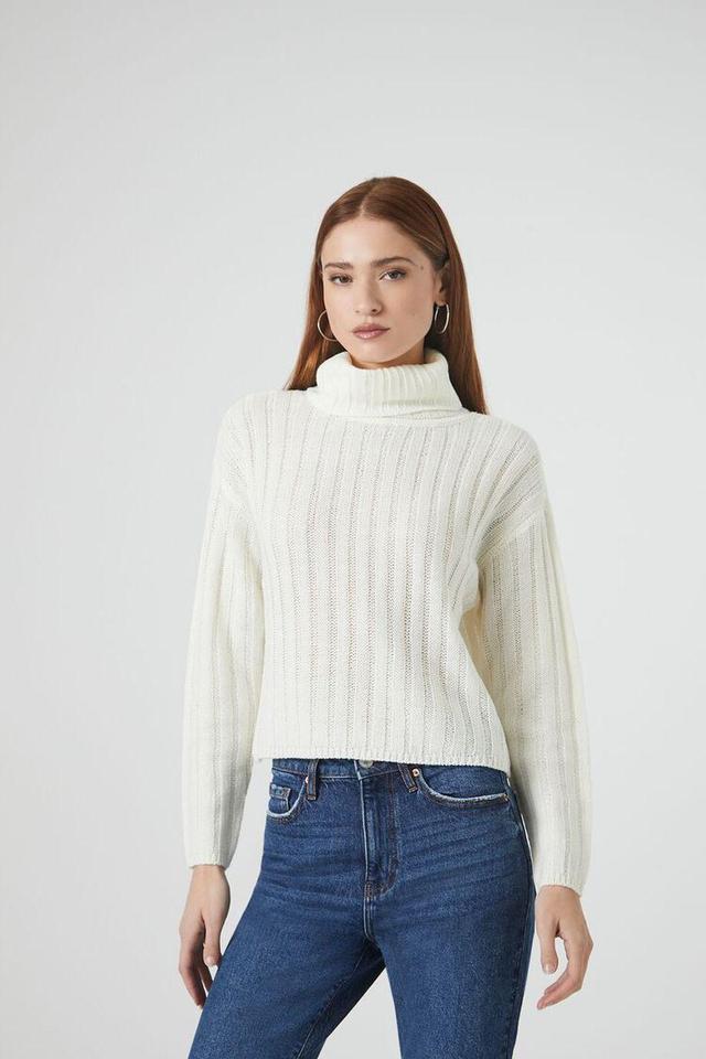 Turtleneck Ribbed Knit Sweater | Forever 21 Product Image