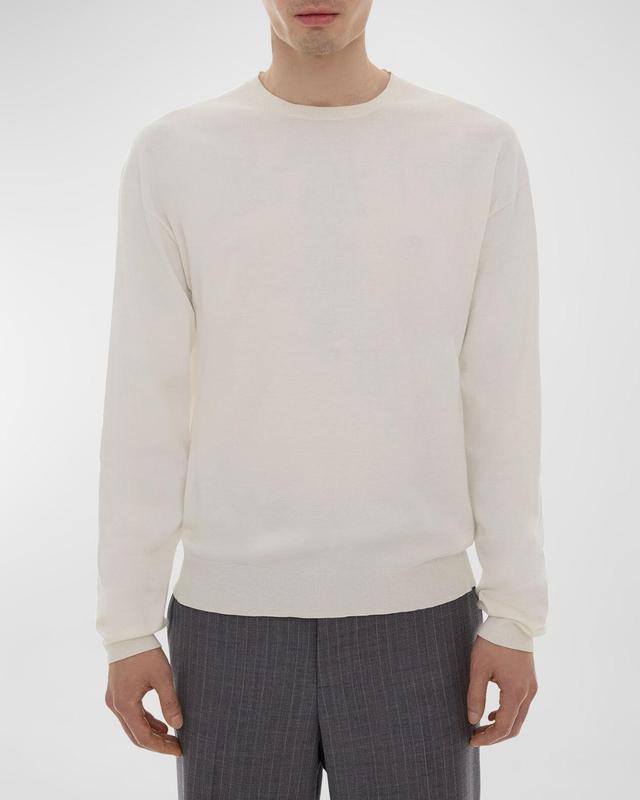 Mens Fine-Gauge Sweater with Piping Product Image