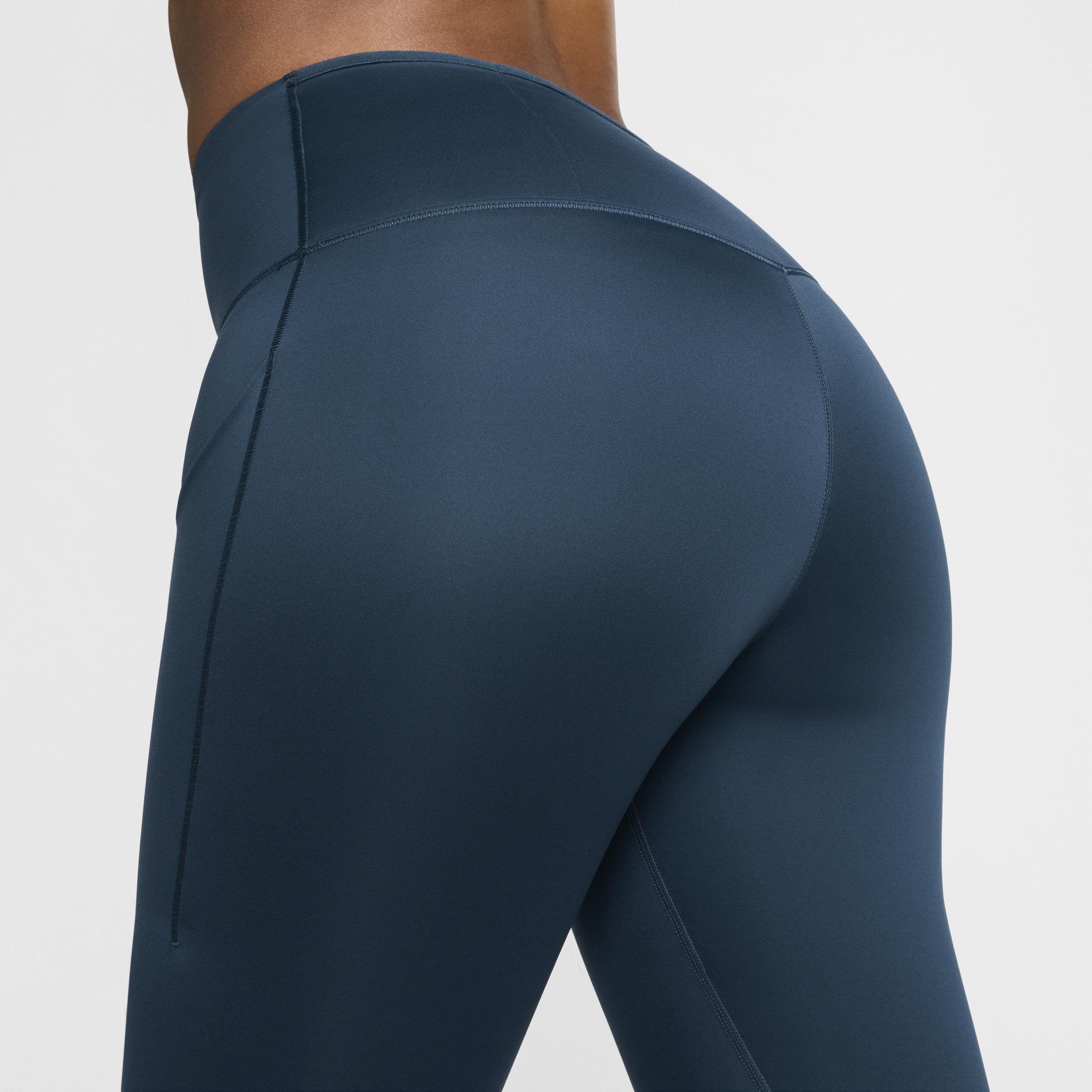 Nike Womens Go Firm-Support High-Waisted Cropped Leggings with Pockets Product Image