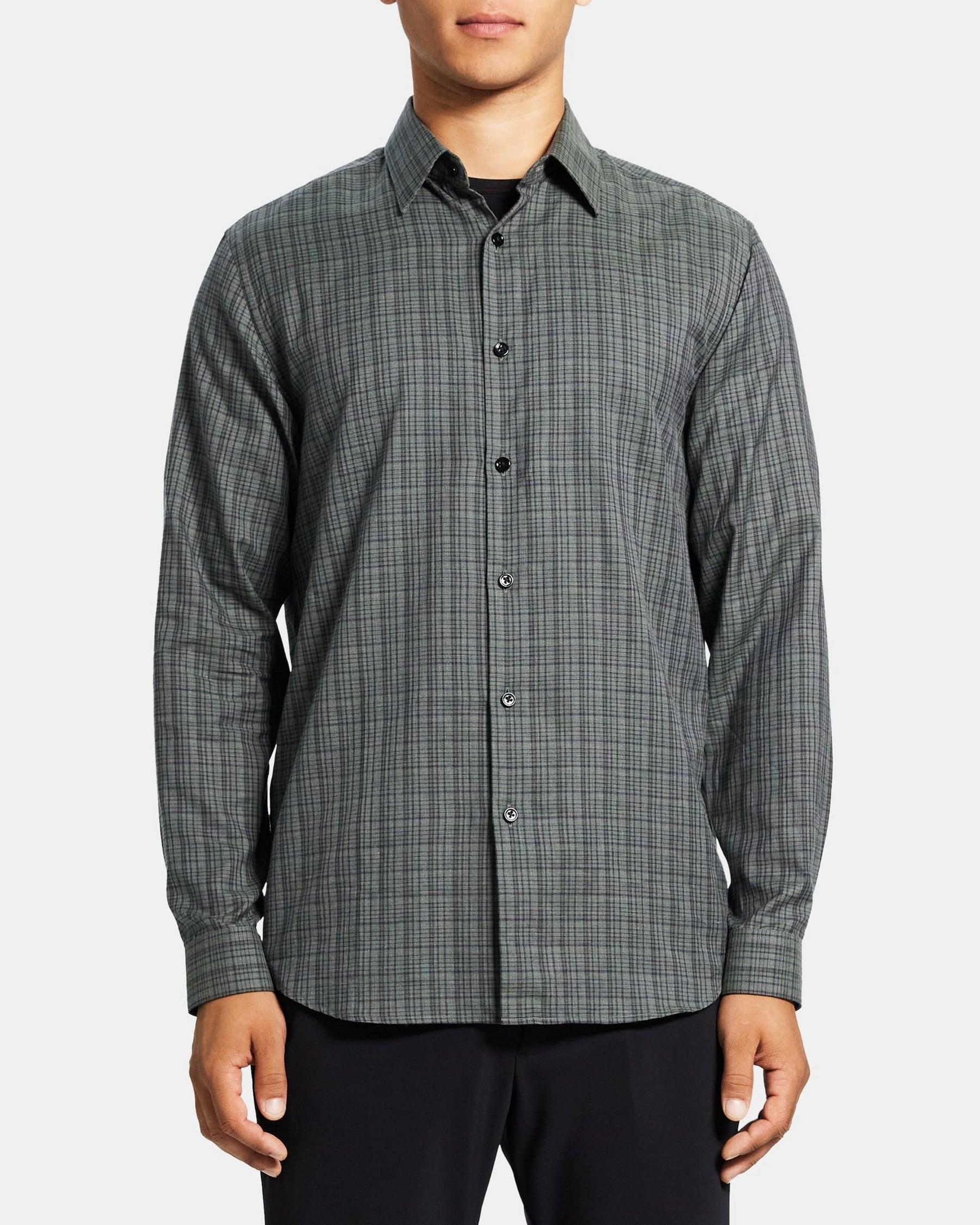 Standard-Fit Shirt in Cotton Flannel Product Image