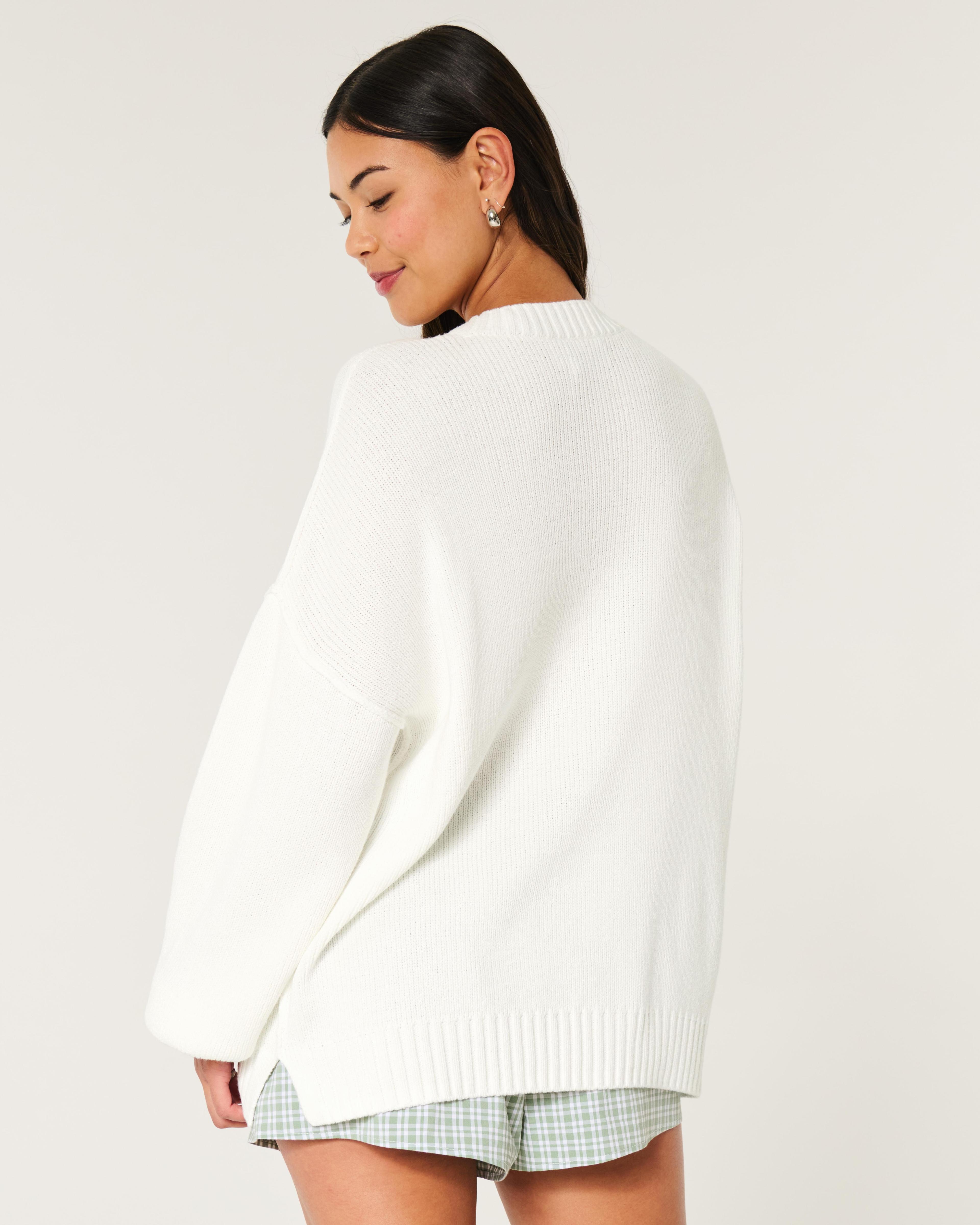 Oversized Crew Sweater Product Image