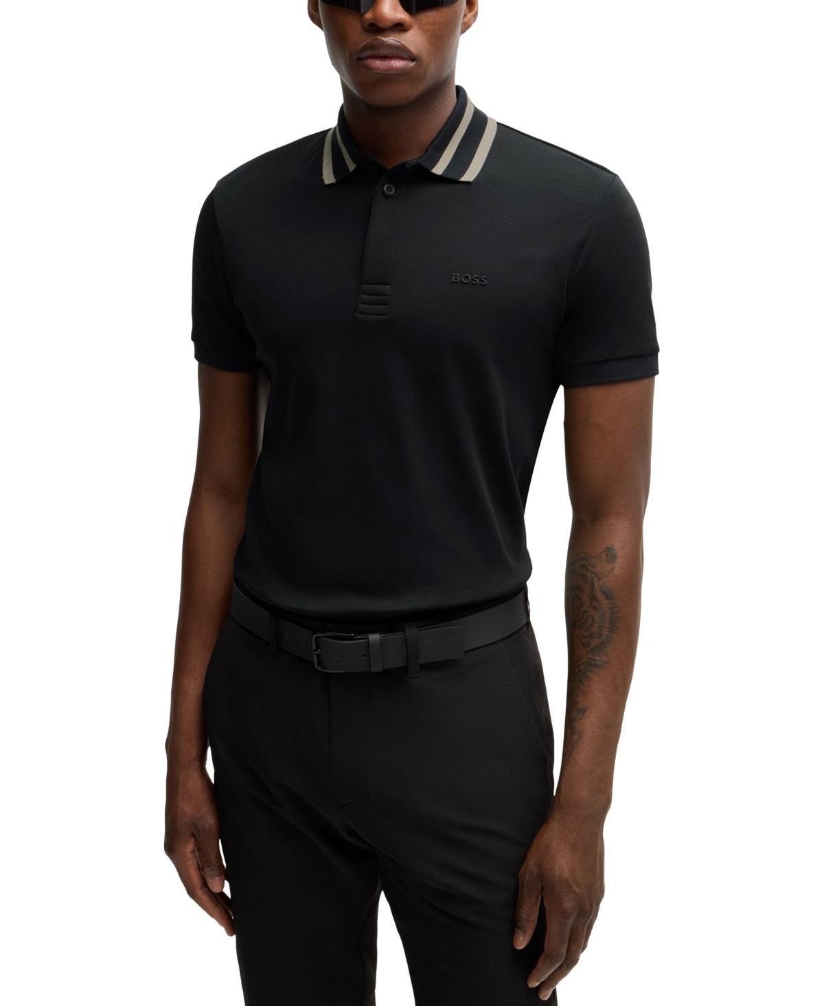 Boss by Hugo Boss Mens Logo Detail Polo Shirt Product Image