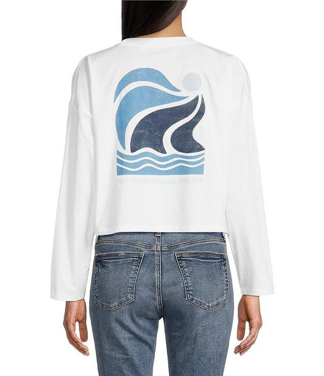 Rip Curl Cut Laps Long Sleeve Cropped Graphic T-Shirt Product Image