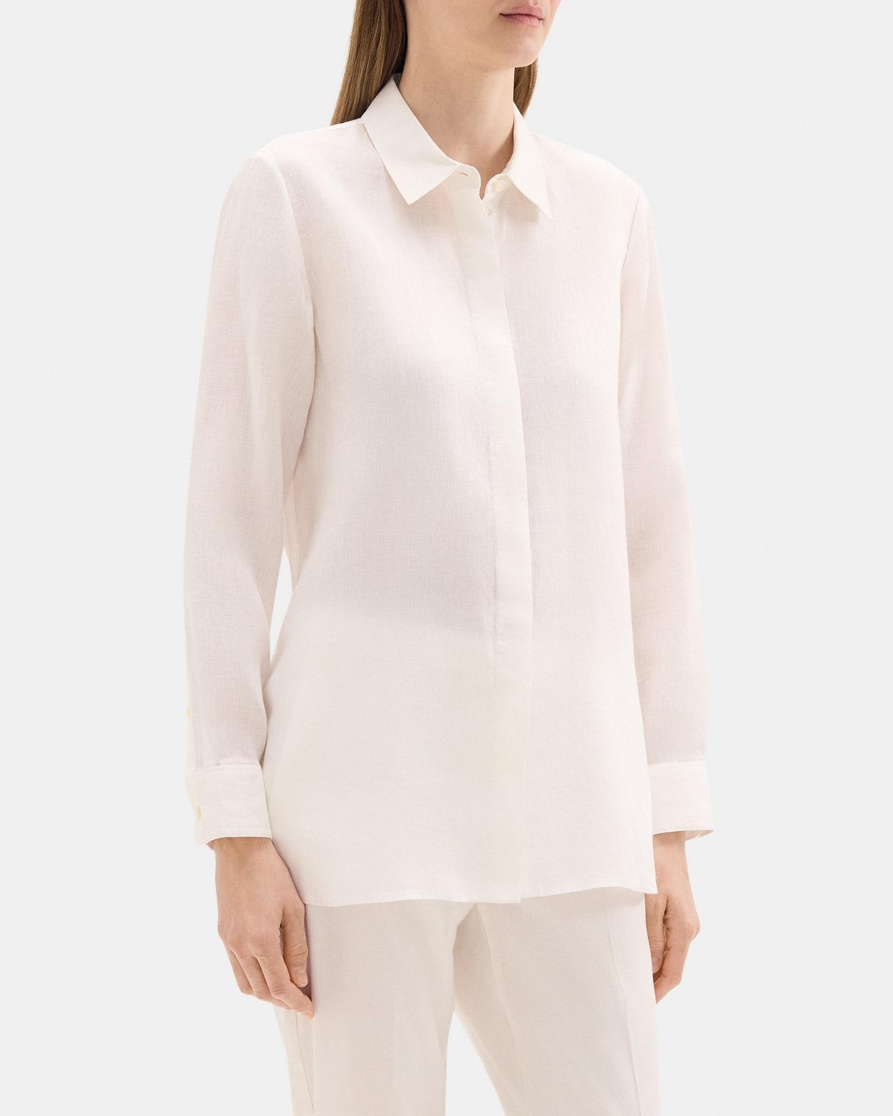 Tunic Shirt in Linen Product Image