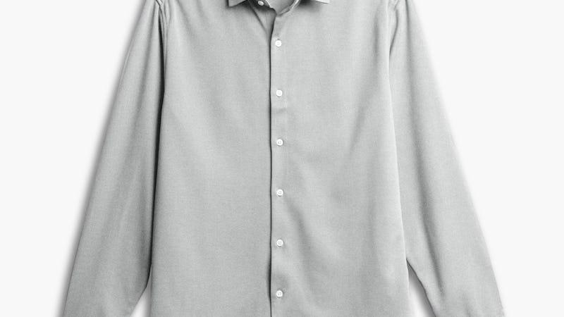 New Grey Oxford (Brushed) Men's Apollo Dress Shirt Product Image