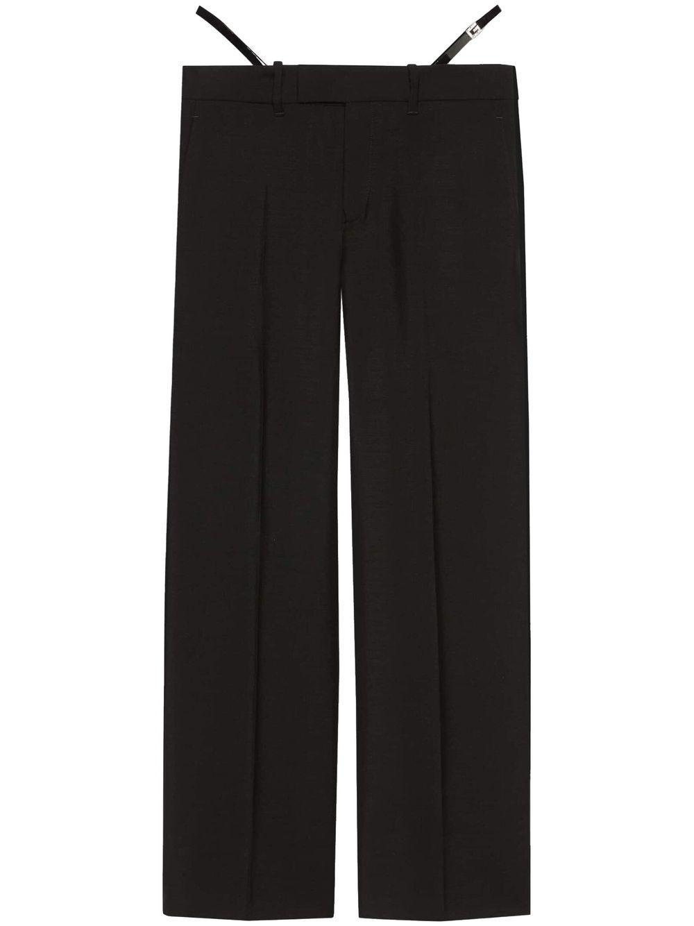 Wool Mohair Pant In Black Product Image