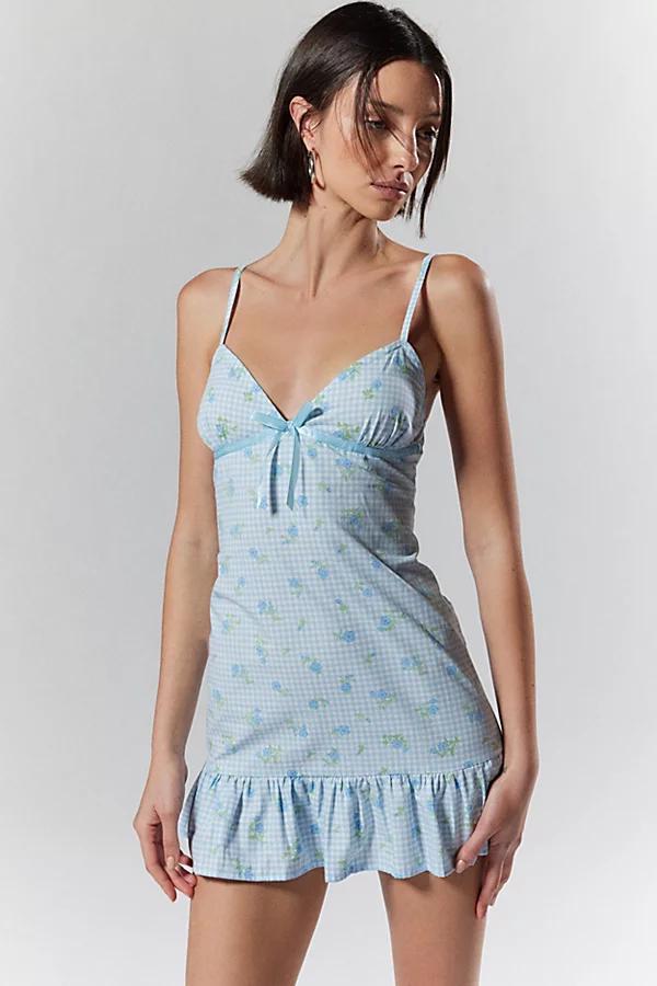 Motel Tivata Ruffle Mini Dress Womens at Urban Outfitters Product Image