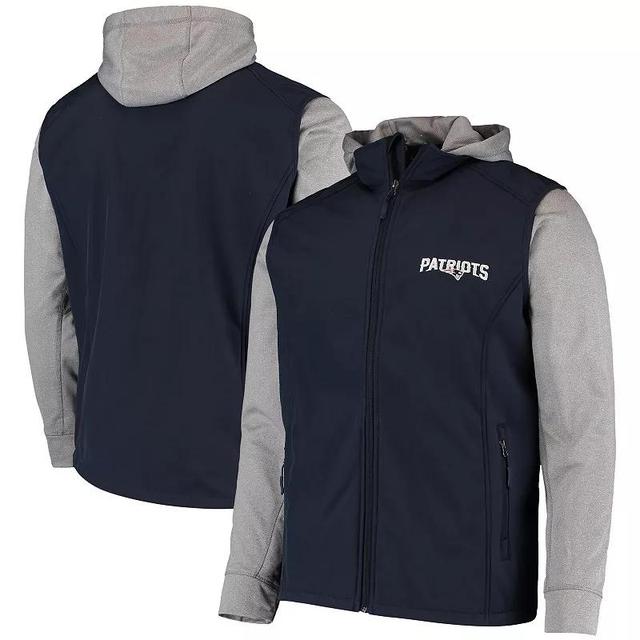 Mens Dunbrooke /Gray New England Patriots Alpha Full-Zip Jacket Blue Product Image