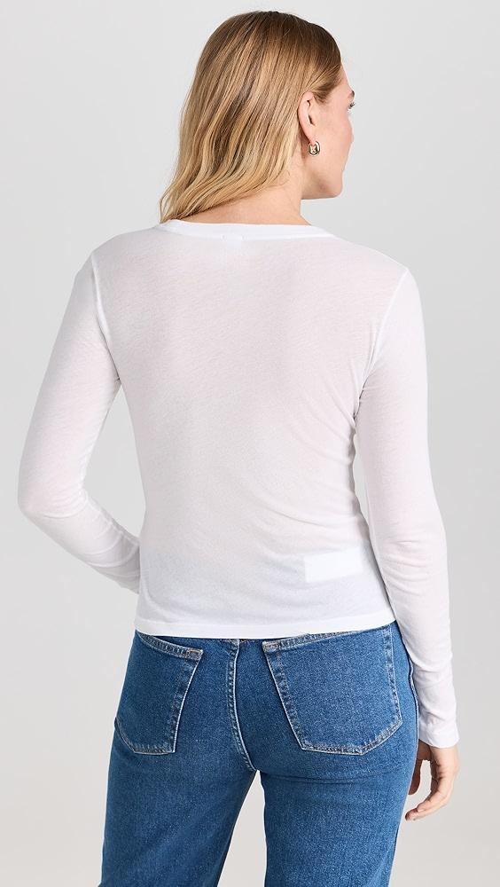 RE/DONE Sheer Long Sleeve Tee | Shopbop Product Image