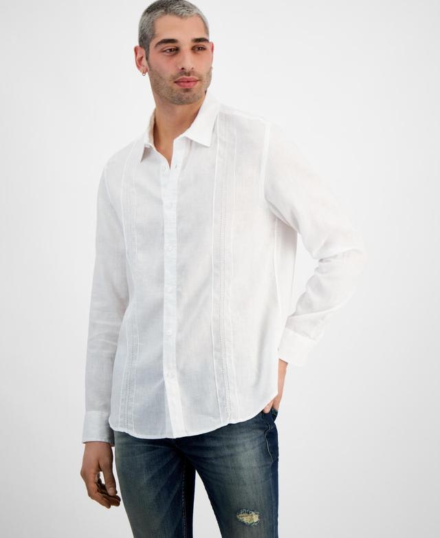 Guess Mens Regular-Fit Island Linen Shirt Product Image