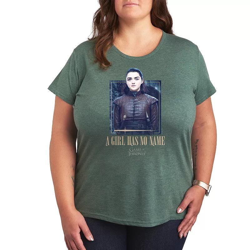 Plus Game of Thrones A Girl Has No Name Graphic Tee, Womens Product Image