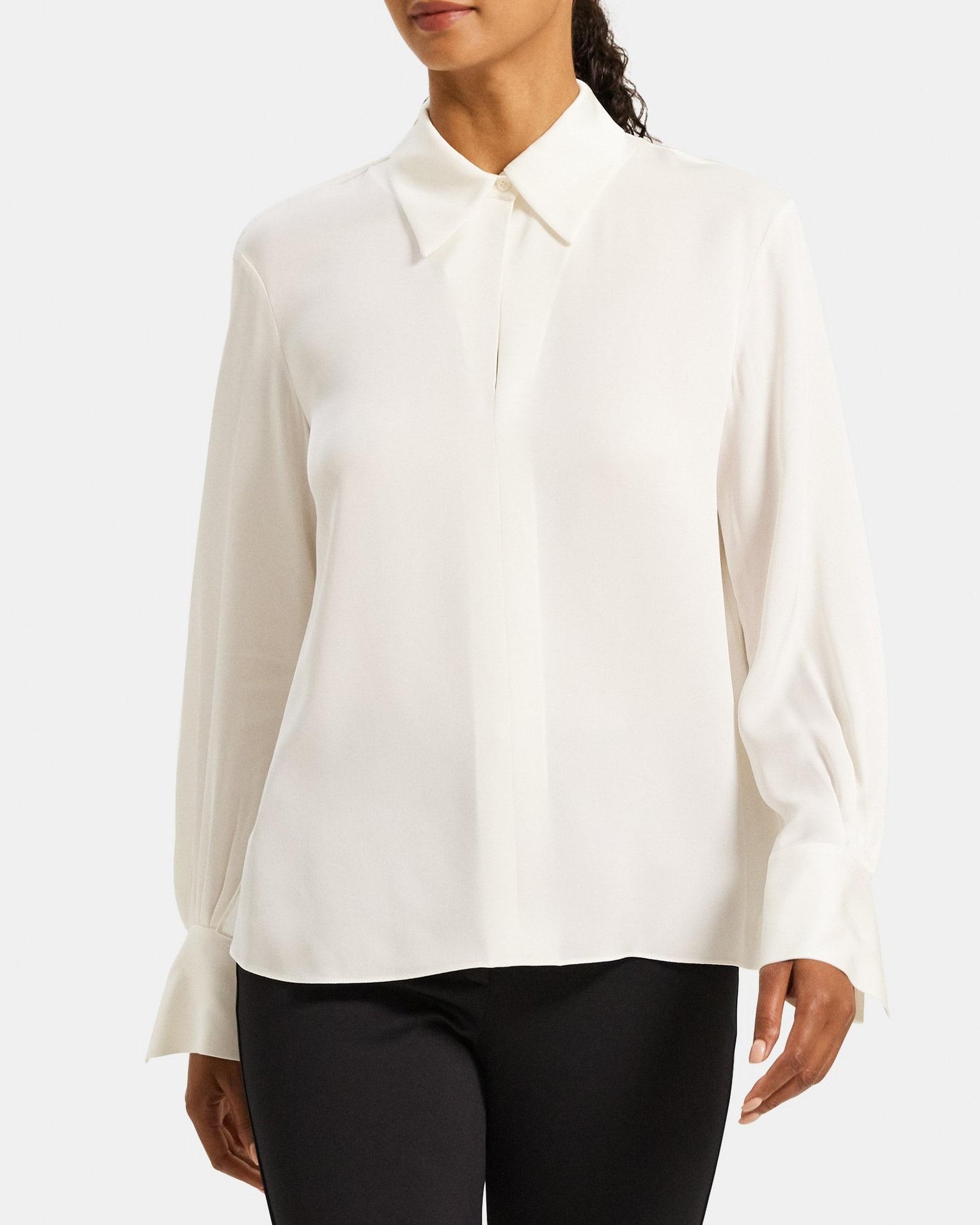 Popover Blouse in Silk Georgette Product Image