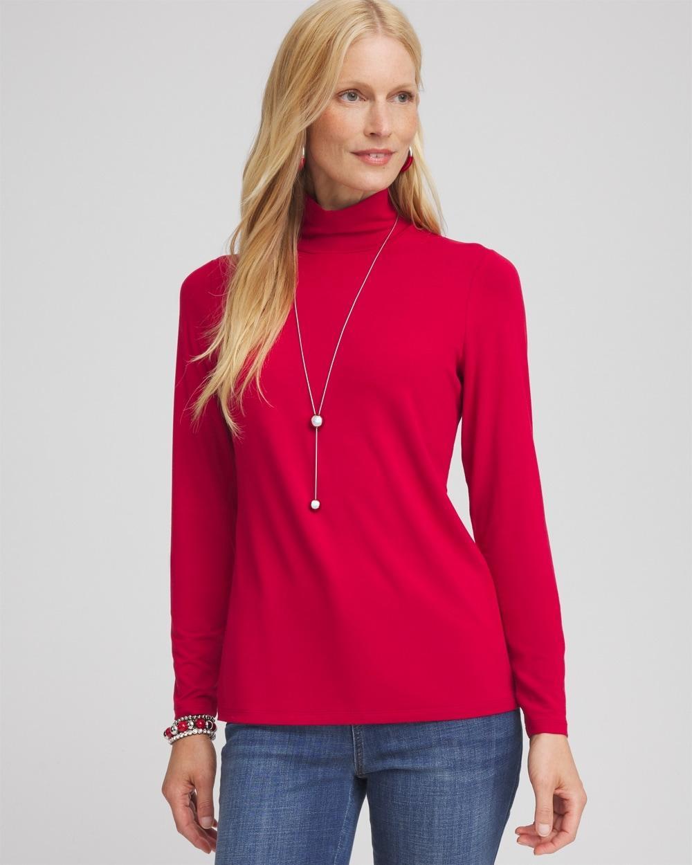 Touch of Coolu2122 Mock Neck Layering Tee Product Image