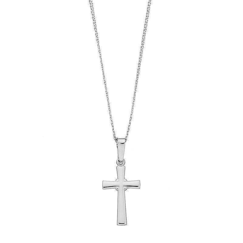 Sterling Silver Cross Pendant Necklace, Womens Product Image