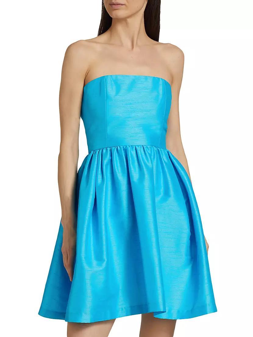 Corey Dupion Strapless Fit & Flare Minidress Product Image