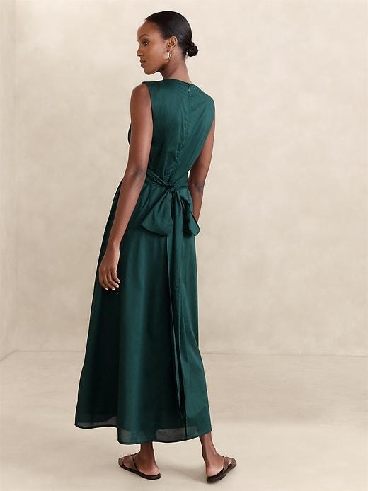 Voile Wrap-Waist Maxi Dress Product Image