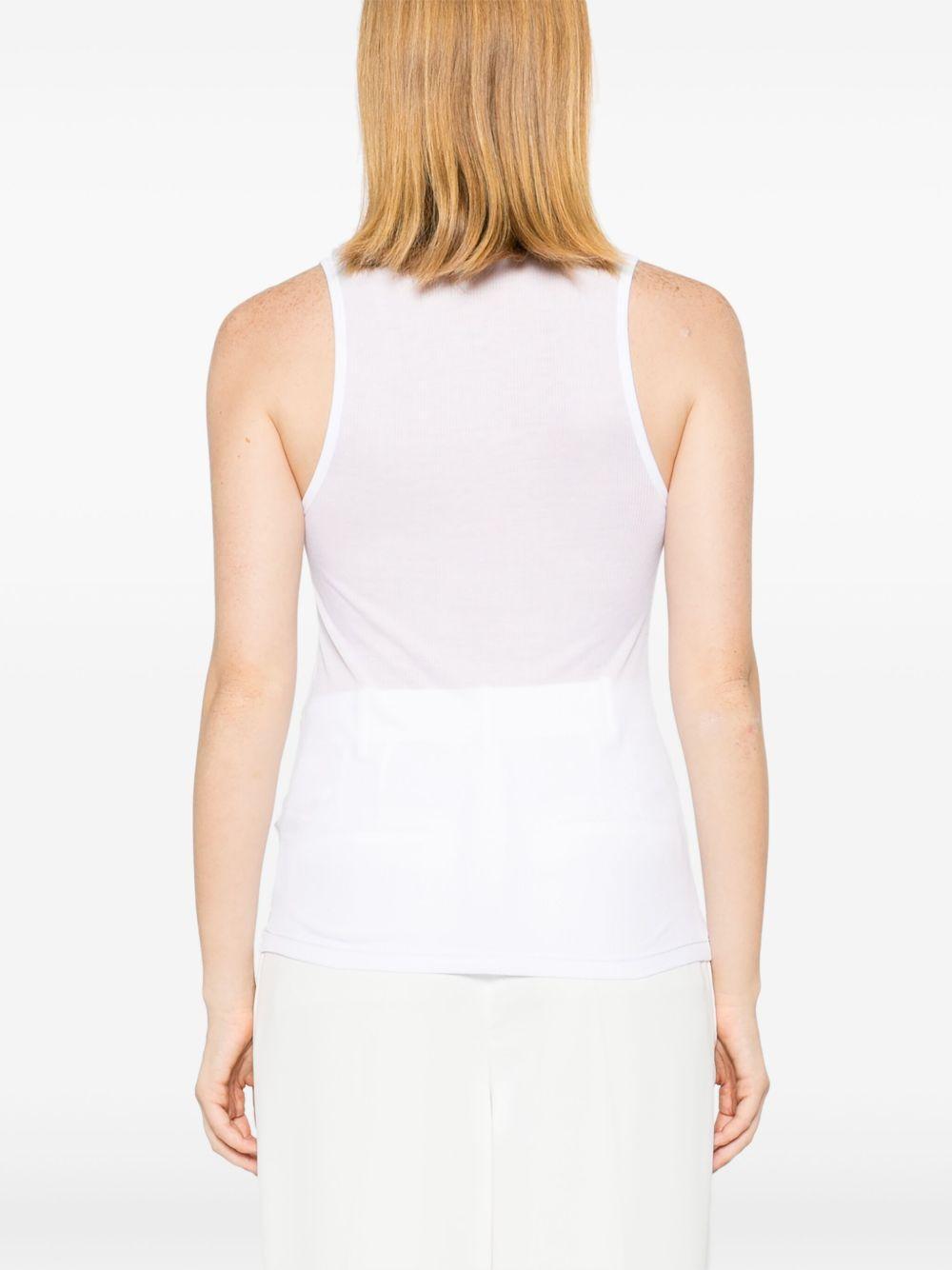 KHAITE Johnnie Classic Tank Top In White Product Image