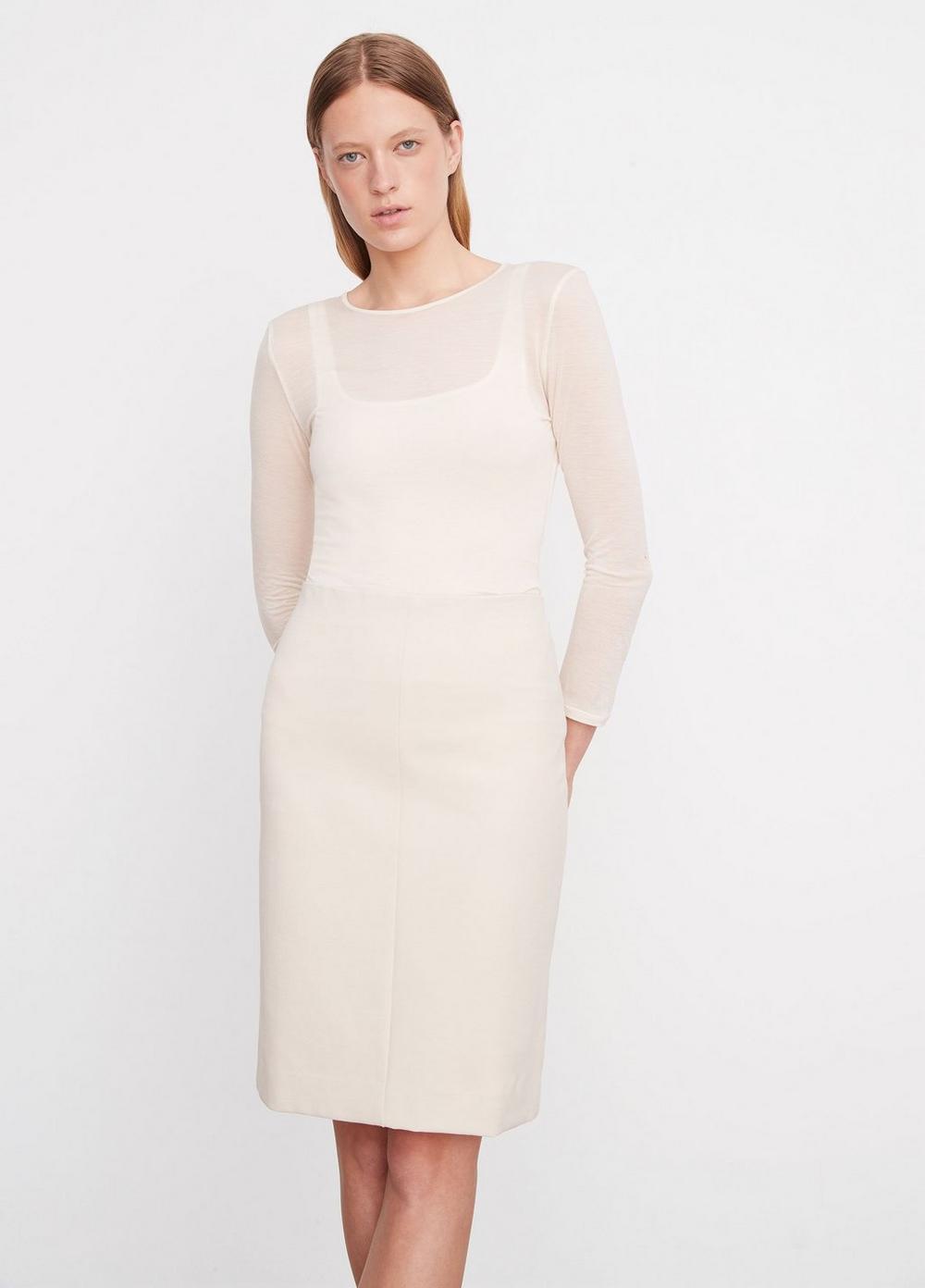 Seamed-Front Pencil Skirt Product Image