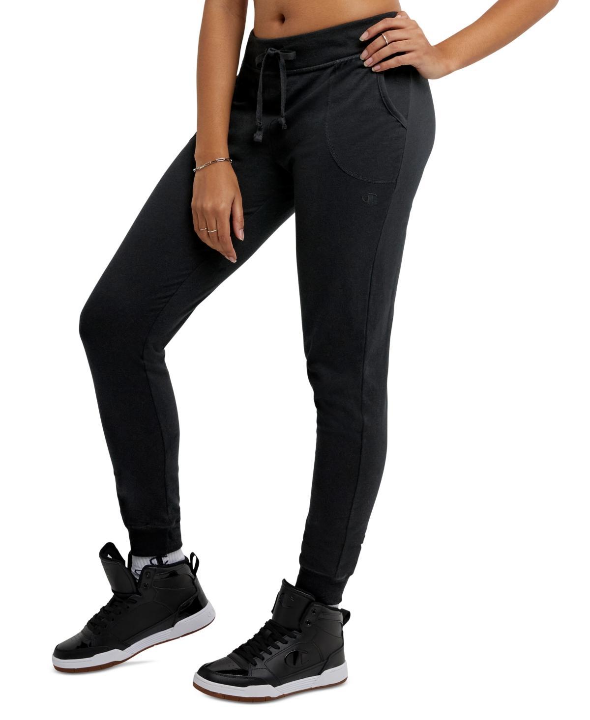 Champion Womens Cotton Jersey Full Length Joggers Product Image