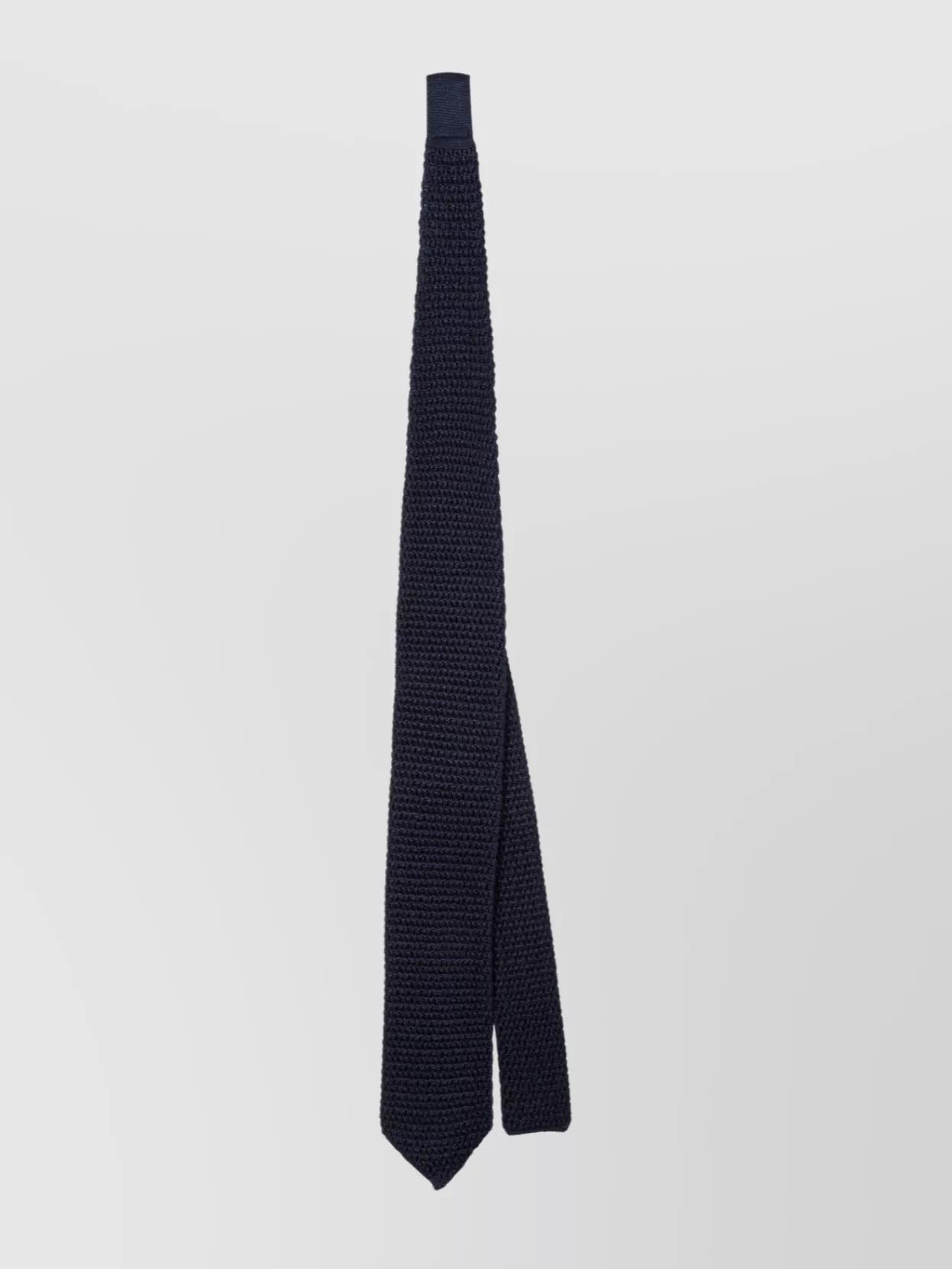 TOM FORD Knitted Slim Textured Neckwear Collection In Black Product Image