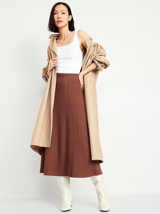 Cozy Ribbed Maxi Skirt Product Image