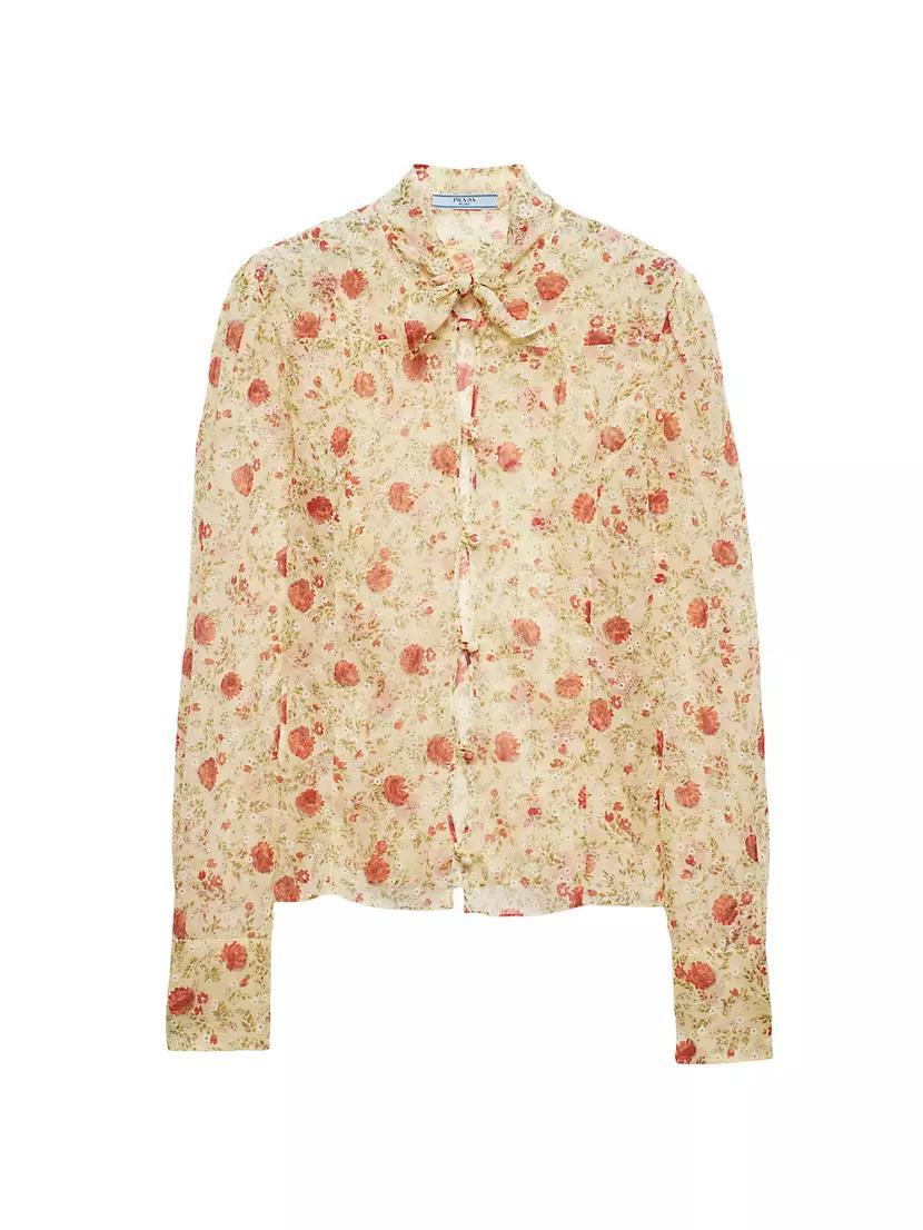 Printed Chiffon Shirt Product Image