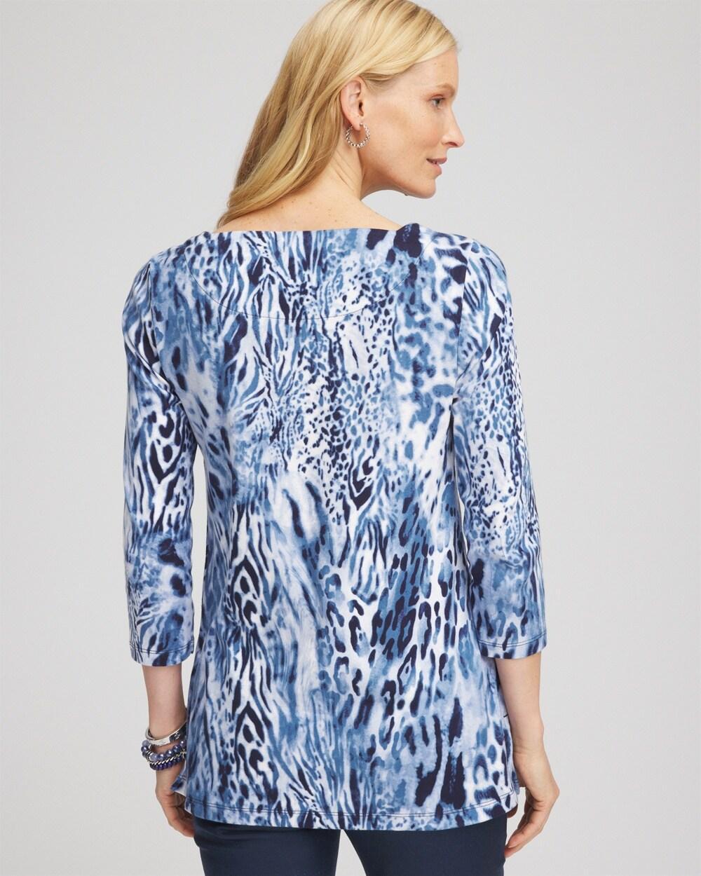 Animal Print Square Neck Tunic Product Image