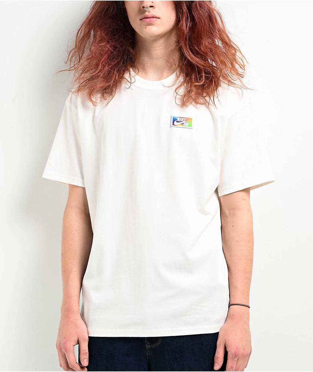 Nike SB Thumbprint Cream Sail T-Shirt Product Image