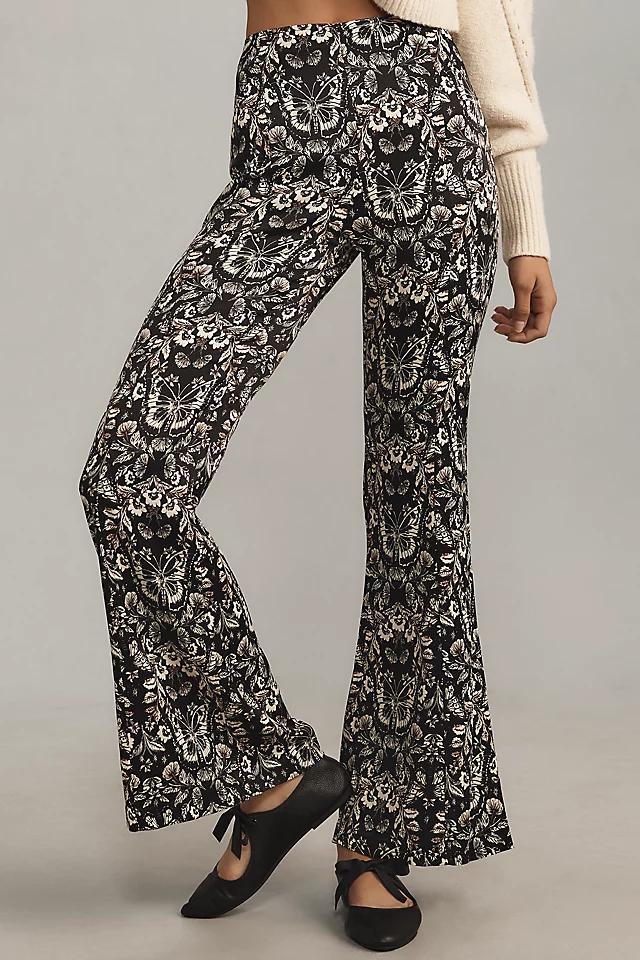 By Anthropologie Satin Flare Pants Product Image