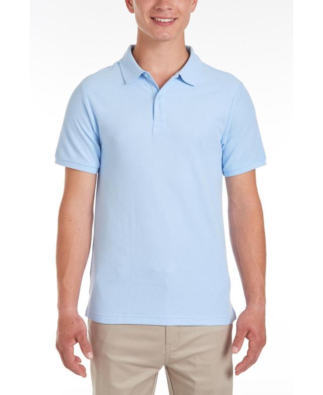 Nautica Young Men Uniform Short Sleeve Double Pique Polo Product Image