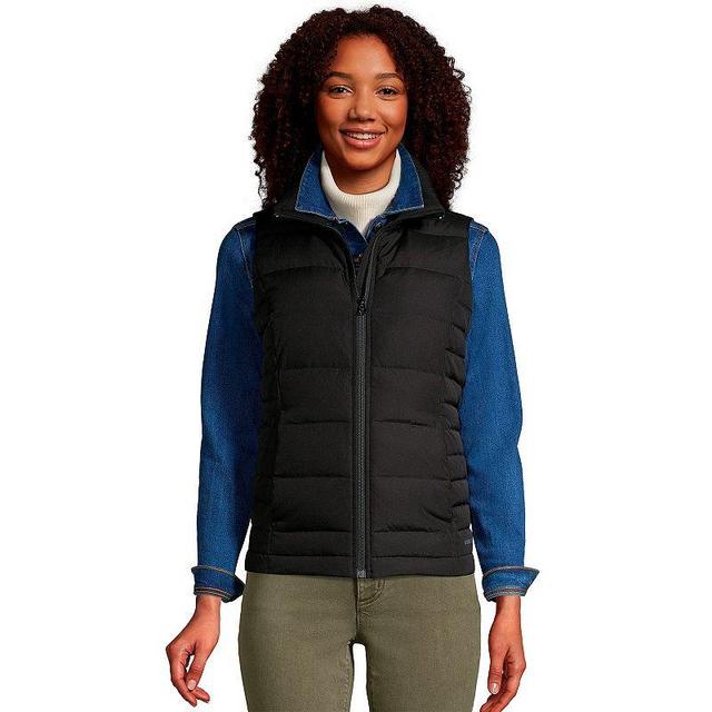 Petite Lands End Winter Down Puffer Vest, Womens Deep Blue Product Image