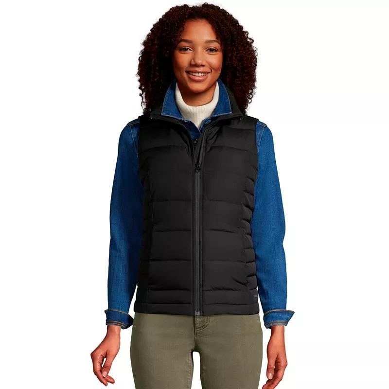 Womens Lands End Down Puffer Vest Product Image